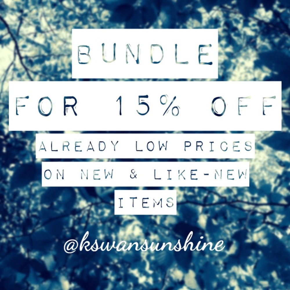 Bundle for 15% off my closet! 🛍🎉